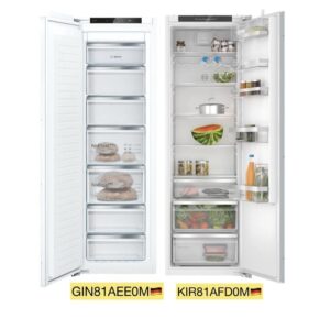 یخچال فریزر دوقلو توکار بوش مدل KIR81AFD0M + GIN81AEE0M
